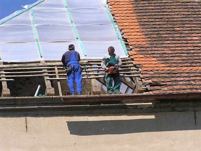 Pohled na Seč ze střechy městského úřadu